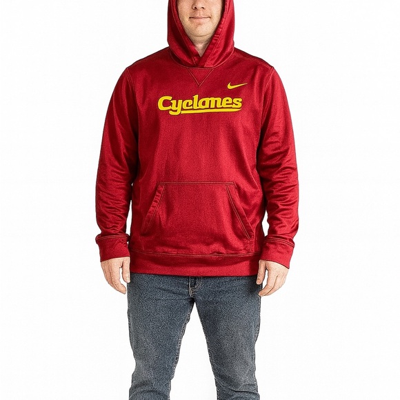 Nike Dri-Fit Iowa State Cyclones Size Small Hooded Athletic Sweatshirt. - Picture 1 of 6